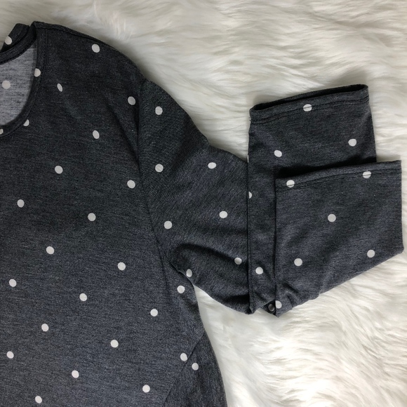 Polka Dot High Low Top with Front Knot - Picture 6 of 6